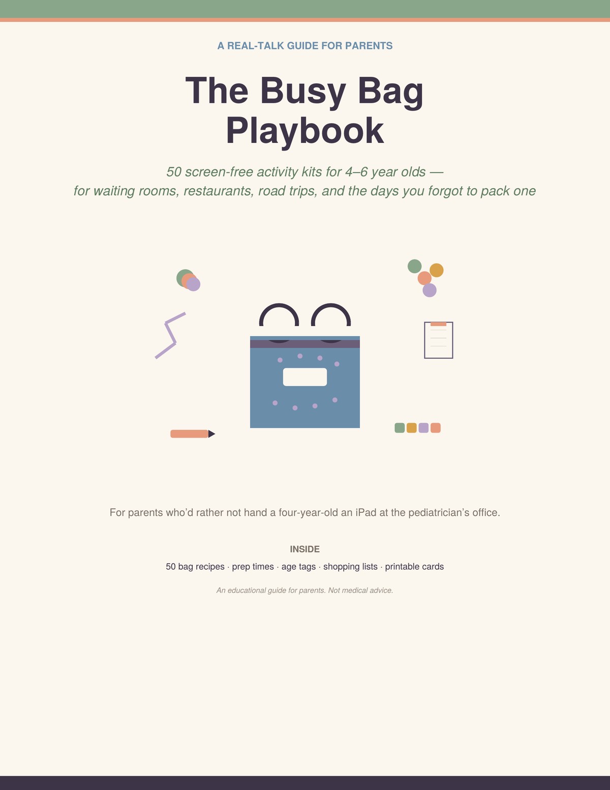 The Busy Bag Playbook cover